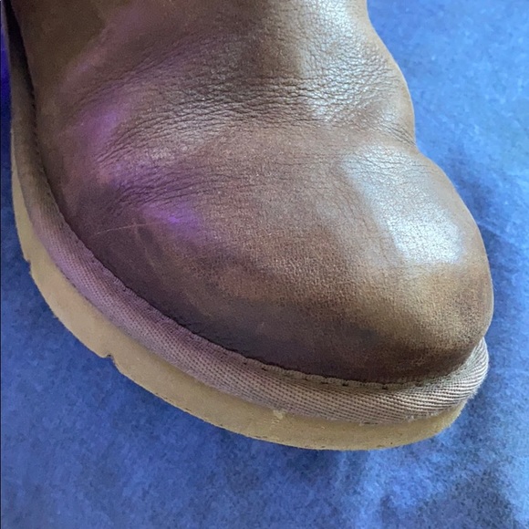 -UGG boots brown leather - Picture 4 of 6